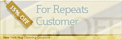 Cleaning Coupons | 15% off repeat customers for all services | New York Rug Cleaning