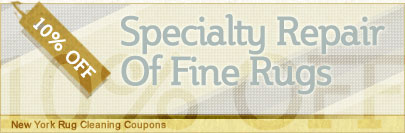 Cleaning Coupons | 10% off rug repair | New York Rug Cleaning