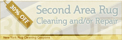 Cleaning Coupons | 30% off second rug cleaning or repair | New York Rug Cleaning
