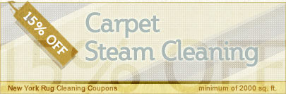 Cleaning Coupons | 15% off carpet steam cleaning | New York Rug Cleaning